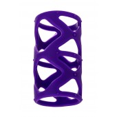 Фиолетовая насадка-сетка на пенис - 7,5 см. - A-toys - в Ангарске купить с доставкой