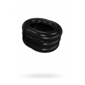 Чёрное эрекционное виброкольцо Stretch - Bathmate - в Ангарске купить с доставкой