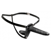 Женский страпон с вагинальной пробкой Double Penetrix Strap-on - 15 см. - Pipedream - купить с доставкой в Ангарске