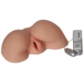Телесная вибровагина из киберкожи с выносным пультом - LOVETOY (А-Полимер) - в Ангарске купить с доставкой