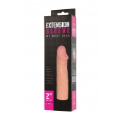 Телесная насадка-удлинитель Extension sleeve - 17 см. - Sitabella - в Ангарске купить с доставкой