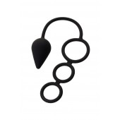 Тройное эрекционное кольцо с анальным хвостом Drop M-size - Erotist Adult Toys - в Ангарске купить с доставкой