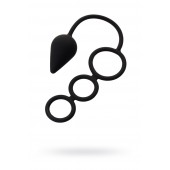 Тройное эрекционное кольцо с анальным хвостом Drop M-size - Erotist Adult Toys - в Ангарске купить с доставкой