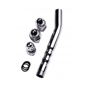 Металлический анальный душ с тремя насадками - ToyFa - купить с доставкой в Ангарске