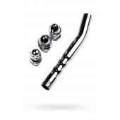 Металлический анальный душ с тремя насадками - ToyFa - купить с доставкой в Ангарске