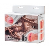 Двусторонний мастурбатор с вибропулей Satisfaction Babylicious - Lola Games - в Ангарске купить с доставкой