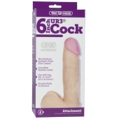 Ультра реалистичная насадка Vac-U-Lock  6  ULTRASKYN Cock - 17,3 см. - Doc Johnson - купить с доставкой в Ангарске
