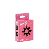 Чёрное эрекционное кольцо Rings Gear - Lola Games - в Ангарске купить с доставкой