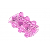 Розовая насадка на пенис Rings Armour - Lola Games - в Ангарске купить с доставкой