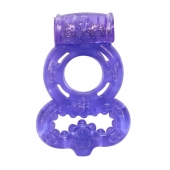 Фиолетовое эрекционное кольцо Rings Treadle с подхватом - Lola Games - в Ангарске купить с доставкой