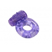 Фиолетовое эрекционное кольцо с вибрацией Rings Axle-pin - Lola Games - в Ангарске купить с доставкой
