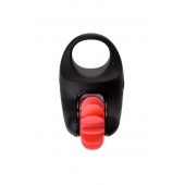 Чёрно-красное эрекционное виброкольцо Erotist - Erotist Adult Toys - в Ангарске купить с доставкой