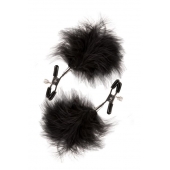 Зажимы для сосков с пухом FEATHERED NIPPLE CLAMPS - Blush Novelties - купить с доставкой в Ангарске