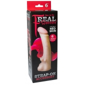 Телесная насадка REAL Standard с усиками на основании - 19 см. - LOVETOY (А-Полимер) - купить с доставкой в Ангарске
