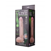 Фаллоимитатор с мошонкой на присоске F LINE - 26 см. - LOVETOY (А-Полимер)