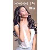 Кляп-трензель Lora с металлическими кольцами - Rebelts - купить с доставкой в Ангарске