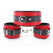 Кожаный БДСМ-набор - БДСМ Арсенал - купить с доставкой в Ангарске