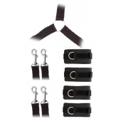 Комплект наручников и поножей LUXURIOUS BED RESTRAINT CUFF SET - Blush Novelties - купить с доставкой в Ангарске