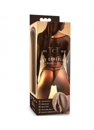 Коричневый мастубратор-вагина Nicole s Kitty - Blush Novelties - в Ангарске купить с доставкой