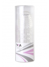 Прозрачная закрытая гелевая насадка - 13,5 см. - Toyfa Basic - в Ангарске купить с доставкой