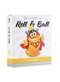 Стимулирующий презерватив-насадка Roll   Ball Banana - Sitabella - купить с доставкой в Ангарске