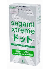 Презервативы Sagami Xtreme Type-E с точками - 10 шт. - Sagami - купить с доставкой в Ангарске