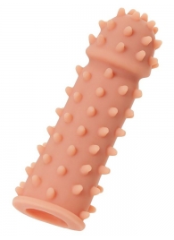 Телесная реалистичная насадка KOKOS Extreme Sleeve 03 с дополнительной стимуляцией - 12,7 см. - KOKOS - в Ангарске купить с доставкой