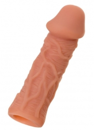 Телесная реалистичная насадка KOKOS Extreme Sleeve 05 с дополнительной стимуляцией - 12,7 см. - KOKOS - в Ангарске купить с доставкой