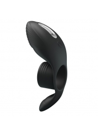 Черное кольцо на пенис с вибрацией Vibration Penis Sleeve - Baile - в Ангарске купить с доставкой