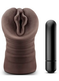Коричневый мастурбатор-вагина Alexis - Blush Novelties - в Ангарске купить с доставкой