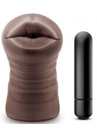 Коричневый мастурбатор-ротик Heather - Blush Novelties - в Ангарске купить с доставкой