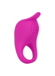 Ярко-розовое эрекционное виброкольцо Silicone Rechargeable Teasing Enhancer - California Exotic Novelties - в Ангарске купить с доставкой