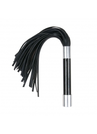 Черная плеть Easytoys Flogger With Metal Grip - 38 см. - Easy toys - купить с доставкой в Ангарске