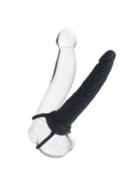 Насадка на пенис Silicone Love Rider Dual Penetrator для двойного проникновения - 14 см. - California Exotic Novelties - в Ангарске купить с доставкой