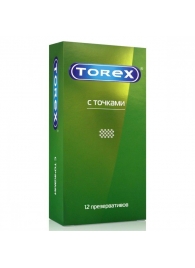 Текстурированные презервативы Torex  С точками  - 12 шт. - Torex - купить с доставкой в Ангарске