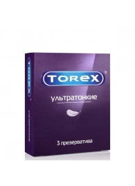 Презервативы Torex  Ультратонкие  - 3 шт. - Torex - купить с доставкой в Ангарске