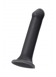 Черный фаллос на присоске Silicone Bendable Dildo XL - 20 см. - Strap-on-me - купить с доставкой в Ангарске