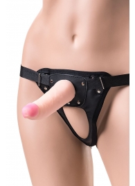 Телесный страпон на трусиках Realstick Jax - 17,9 см. - ToyFa - купить с доставкой в Ангарске