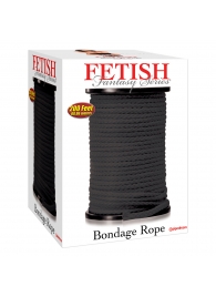 Черная веревка для связывания Bondage Rope - 60,9 м. - Pipedream - купить с доставкой в Ангарске