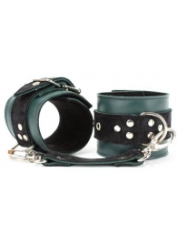 Изумрудные наручники Ladys Arsenal на карабинах - БДСМ Арсенал - купить с доставкой в Ангарске
