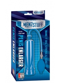 Синяя вакуумная помпа MENZSTUFF PENIS ENLARGER - Dream Toys - в Ангарске купить с доставкой