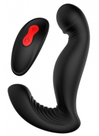 Черный вибромассажер простаты SWIRLING P-PLEASER - Dream Toys - в Ангарске купить с доставкой