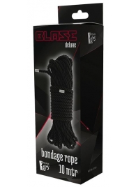 Черная веревка для бондажа BONDAGE ROPE - 10 м. - Dream Toys - купить с доставкой в Ангарске