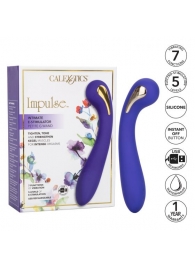 Фиолетовый вибромассажер с электростимуляцией Intimate Estim Petite G Wand - 19 см. - California Exotic Novelties - купить с доставкой в Ангарске