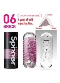 Мастурбатор SPINNER Brick - Tenga - в Ангарске купить с доставкой