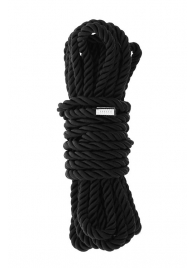 Черная веревка для шибари DELUXE BONDAGE ROPE - 5 м. - Dream Toys - купить с доставкой в Ангарске