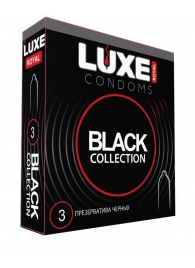 Черные презервативы LUXE Royal Black Collection - 3 шт. - Luxe - купить с доставкой в Ангарске