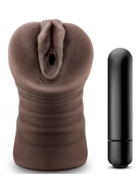 Коричневый мастурбатор-вагина Hot Chocolate Brianna - Blush Novelties - в Ангарске купить с доставкой