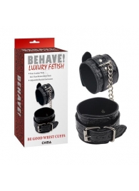 Черные наручники Be good Wrist Cuffs - Chisa - купить с доставкой в Ангарске