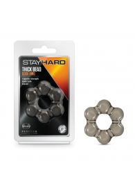 Дымчатое эрекционное кольцо Stay Hard Thick Bead Cock Ring - Blush Novelties - в Ангарске купить с доставкой